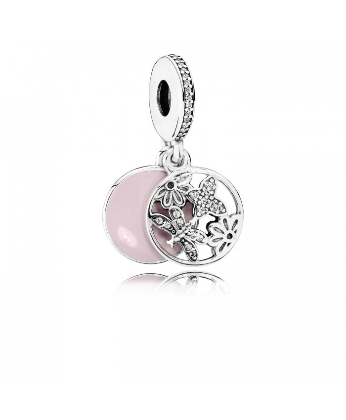 Pandora Springtime, Soft Pink Enamel & Clear CZ