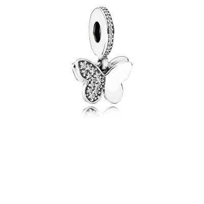 Pandora Fluttering Butterflies, Clear CZ