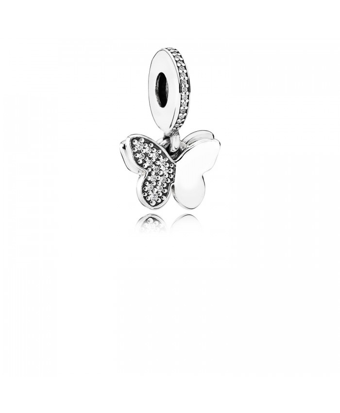 Pandora Fluttering Butterflies, Clear CZ