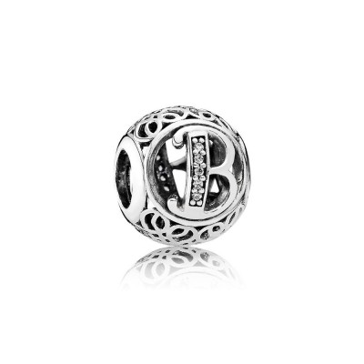 Pandora Vintage B, Clear CZ