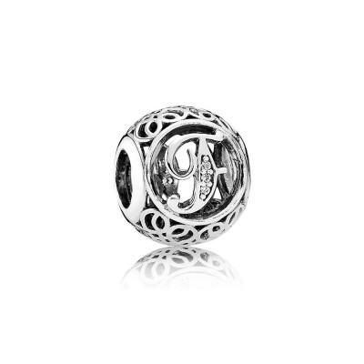 Pandora Vintage F, Clear CZ