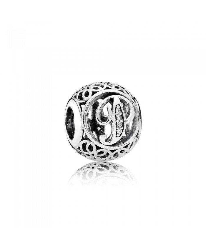 Pandora Vintage P, Clear CZ