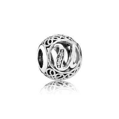 Pandora Vintage U, Clear CZ