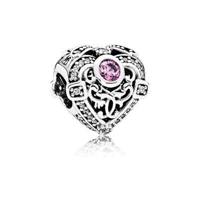 Pandora Opulent Heart, Orchid & Clear CZ