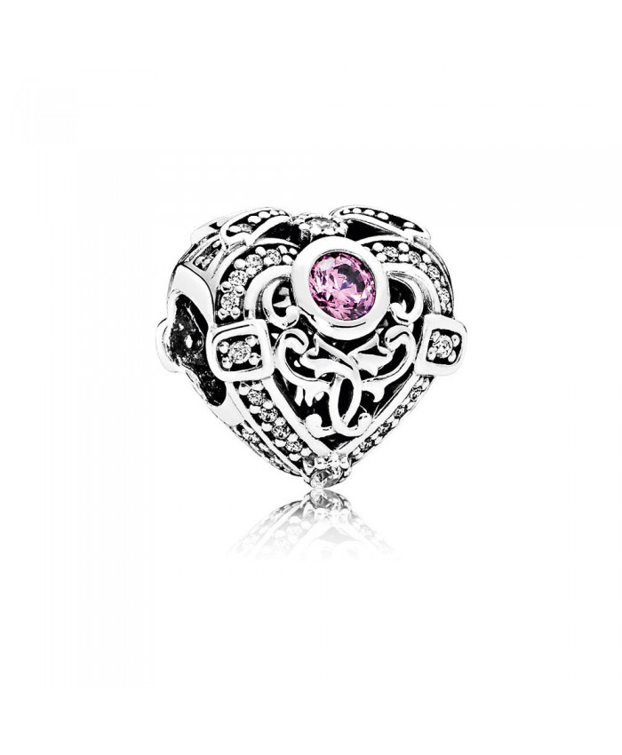 Pandora Opulent Heart, Orchid & Clear CZ