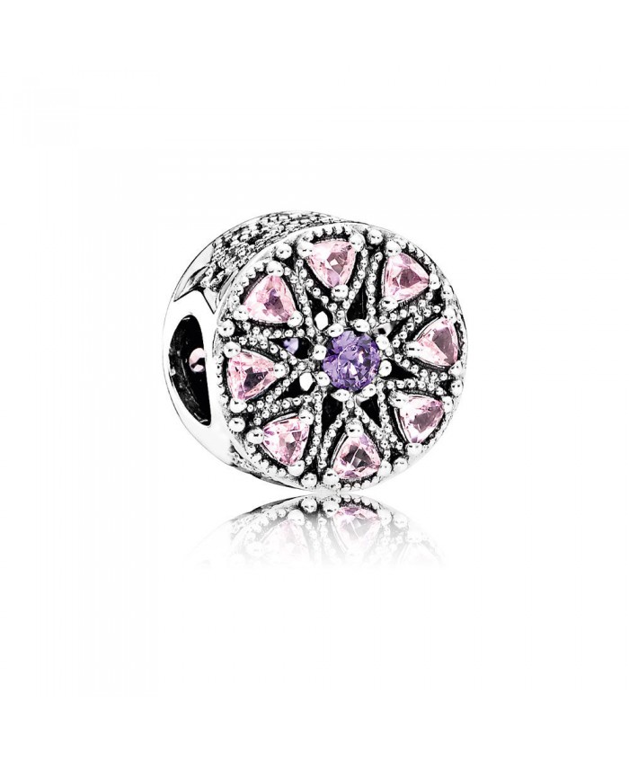 Pandora Shimmering Medallion, Multi-Colored CZ