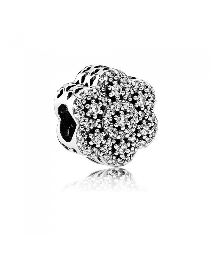 Pandora Crystalized Floral, Clear CZ