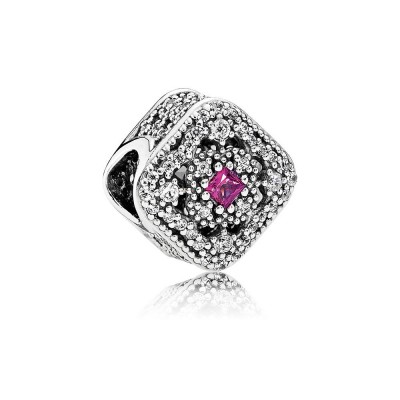 Pandora Fairytale Treasure, Cerise Crystal & Clear CZ