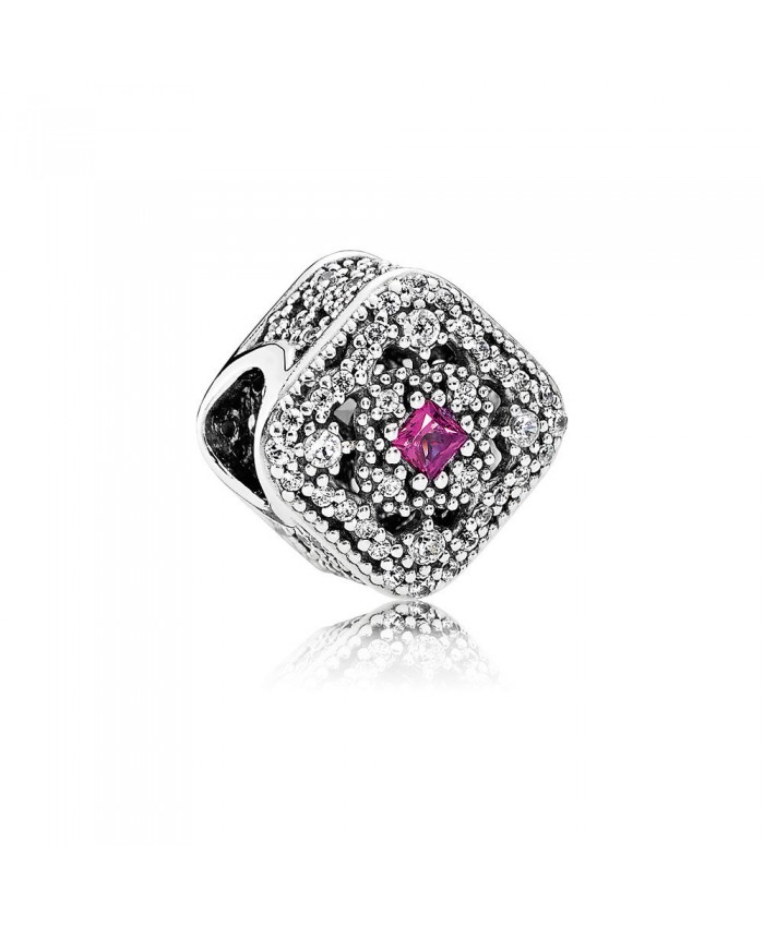 Pandora Fairytale Treasure, Cerise Crystal & Clear CZ