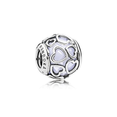 Pandora Encased in Love, Opalescent White Crystal