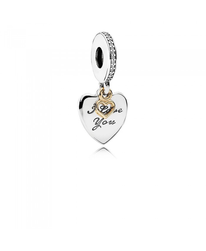 Pandora Love You Forever Dangle Charm, Clear CZ