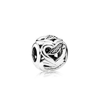 Pandora Ribbons of Love, Clear CZ