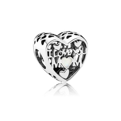 Pandora Love for Mother, Silver Enamel