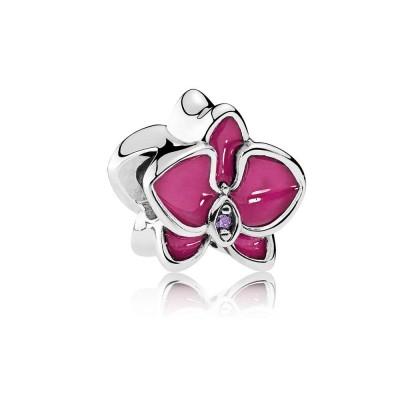 Pandora Orchid, Radiant Orchid Enamel & Purple CZ