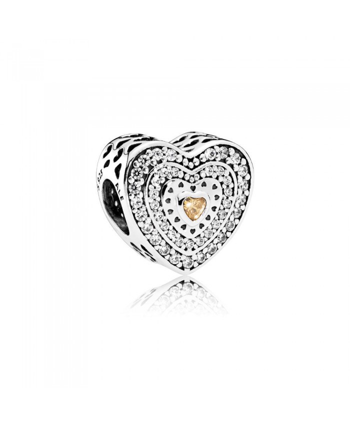 Pandora Lavish Heart, Fancy-Colored & Clear CZ