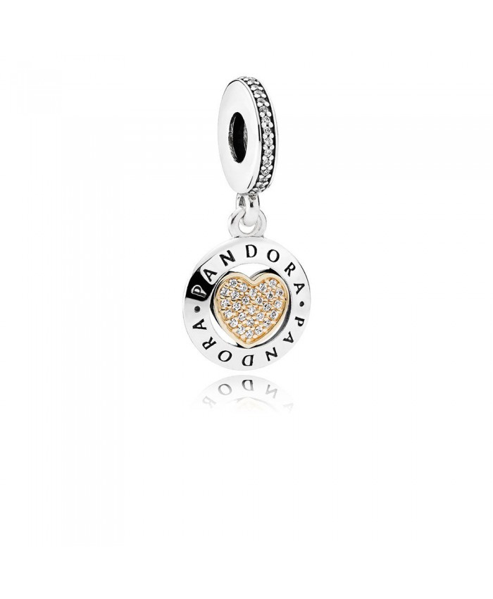 PANDORA Signature Heart, Clear CZ