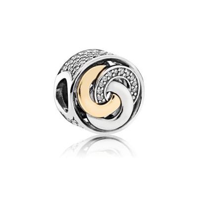 Pandora Interlinked Circles, Clear CZ