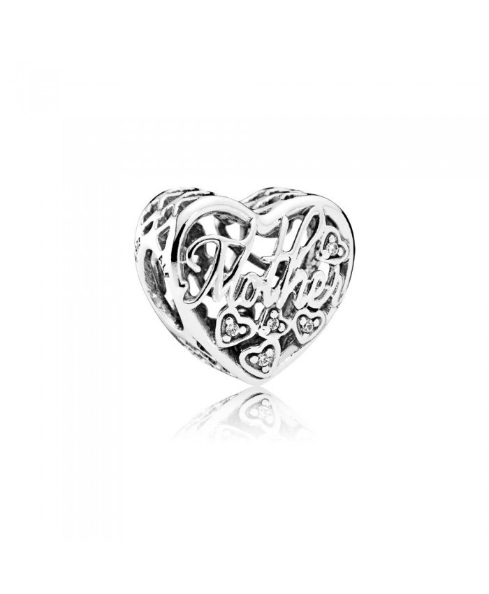 Pandora Mother & Son Bond Charm, Clear CZ