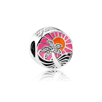 Pandora Tropical Sunset, Mixed Enamel & Clear CZ