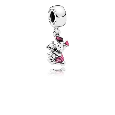 Pandora Disney, Piglet, Transparent Cerise Enamel