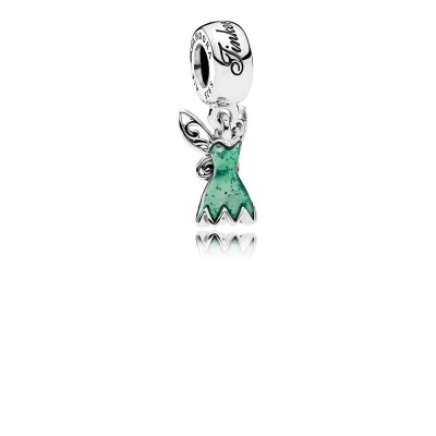 Pandora Disney, Tinker Bell's Dress, Glittering Green Enamel