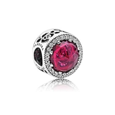 Pandora Disney, Belle's Radiant Rose, Cerise Crystals & Cubic Zirconia