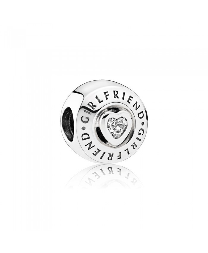 Pandora Girlfriend Charm, Clear CZ