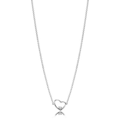 Pandora Asymmetrical Heart Necklace