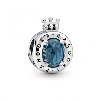 Pandora Blue Sparkling Crown O Charm