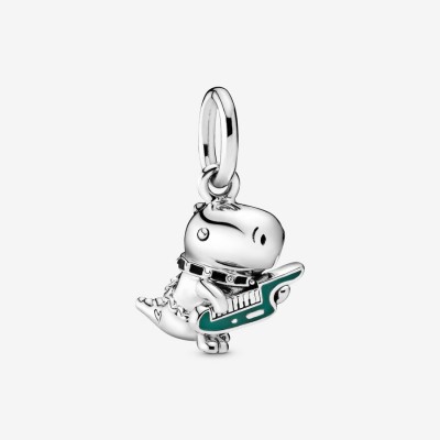 Pandora Dino the Dinosaur Punk Band Dangle Charm