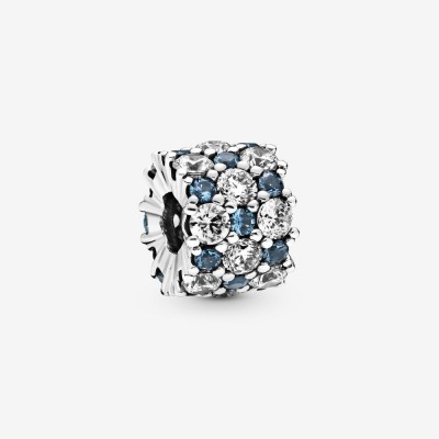 Pandora Blue and Clear Sparkle Charm