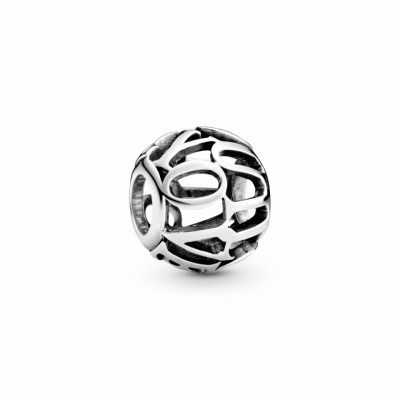 Pandora Openwork I Love You Script Charm